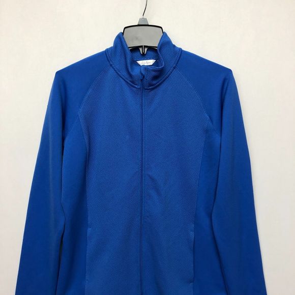 Lady Hagen Women Full Zip Golf Sweatshirt Jacket Size Medium Blue M126 -24 - Picture 11 of 15
